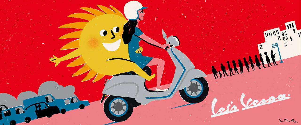 世界の電動2輪車図鑑:12 ベスパ エレットリカ 45km/h / 75km/h