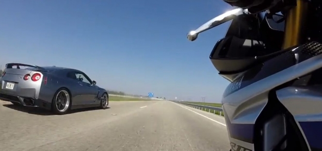 【動画】750馬力のGTRが負ける！？ヤマハのバイクの加速力がスゴイ！！