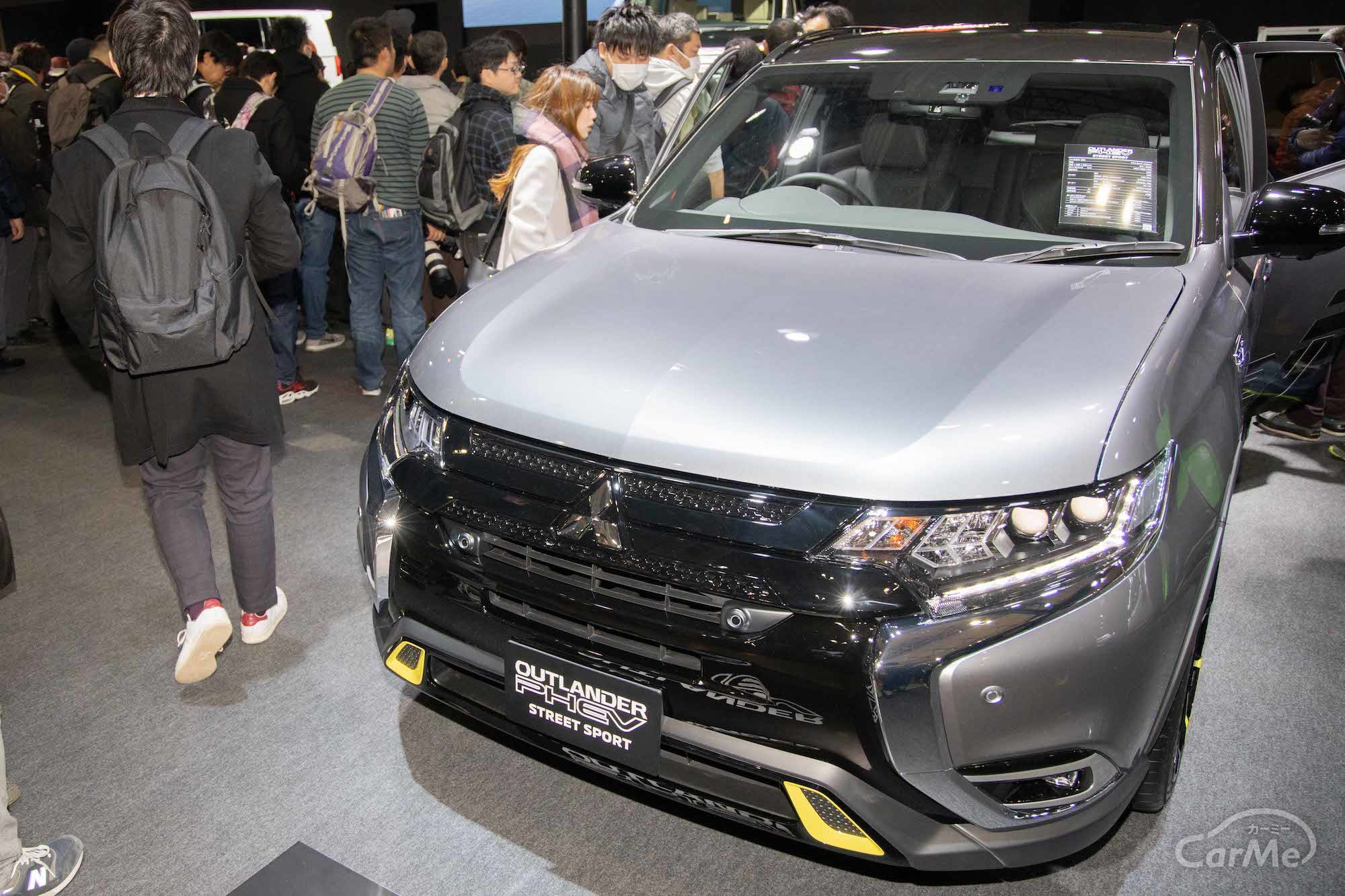 グレーのボディカラーに黄色の差し色が目を惹く！三菱のSTREET SPORTシリーズとは？東京オートサロン2019