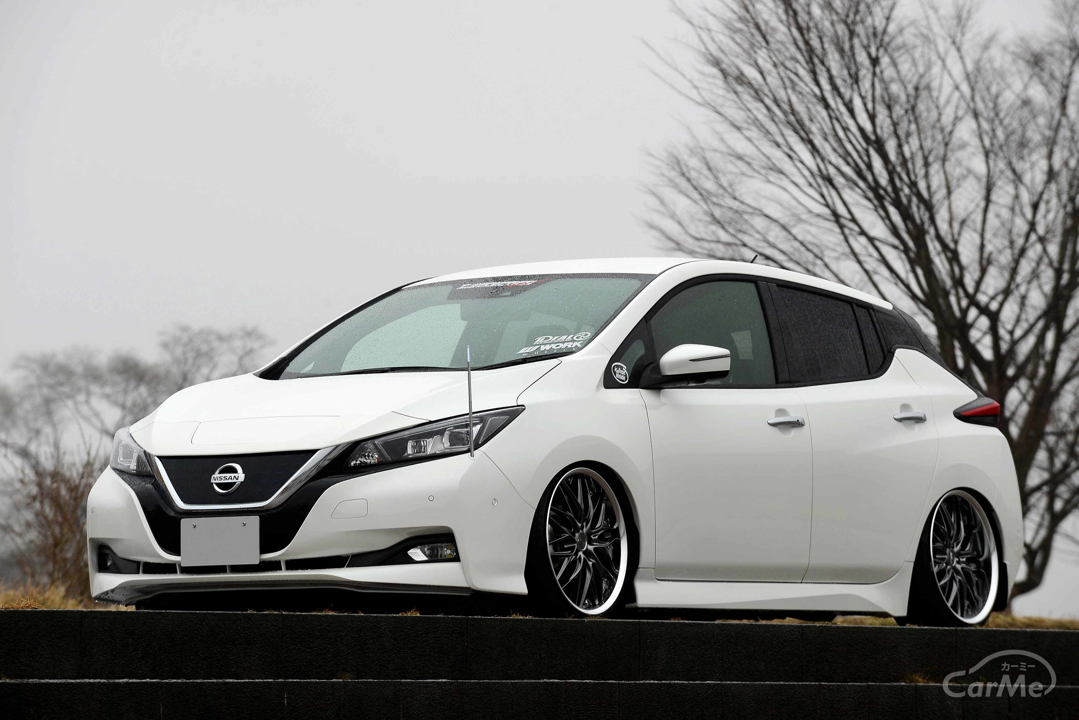 史上最高の曲線美をもつアルミホイール　新生WORK SCHWERTシリーズが新型リーフに装着