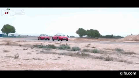 新型ロードスター（１３０馬力）vs　初代ロードスター （１２０馬力）の勝負