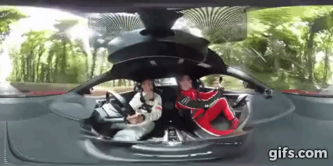 HONDA NSX でグゥドウッドを走る360度動画。ドライバーはジェンソン・バトン