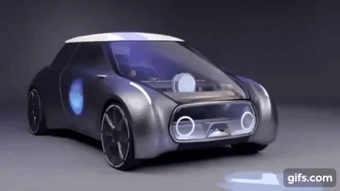 MINIのコンセプトカーが、スケスケで未来的。BMW100周年の「VISION NEXT 100」の１台だ。