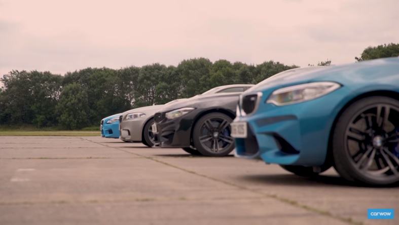 ドMの頂点はいかに？BMW「M2」vs「M4」vs「M5」vs「M6」がドラッグレース【動画有】