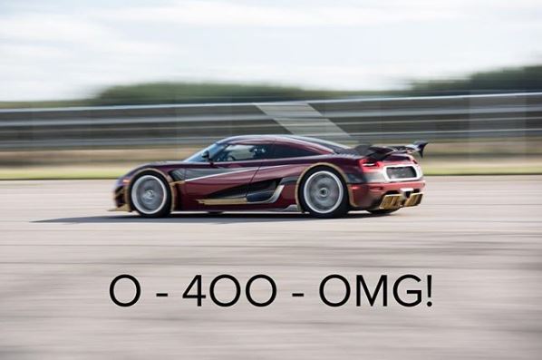 ブガッティ「シロン」の0-400-0km/h記録が潰える？ケーニグセグ「アゲーラRS」が上回る模様【動画有】