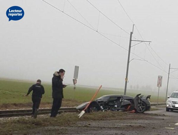 【悲報】スイスにて、世界限定25台のみのケーニグセグ「アゲーラRS」がクラッシュ