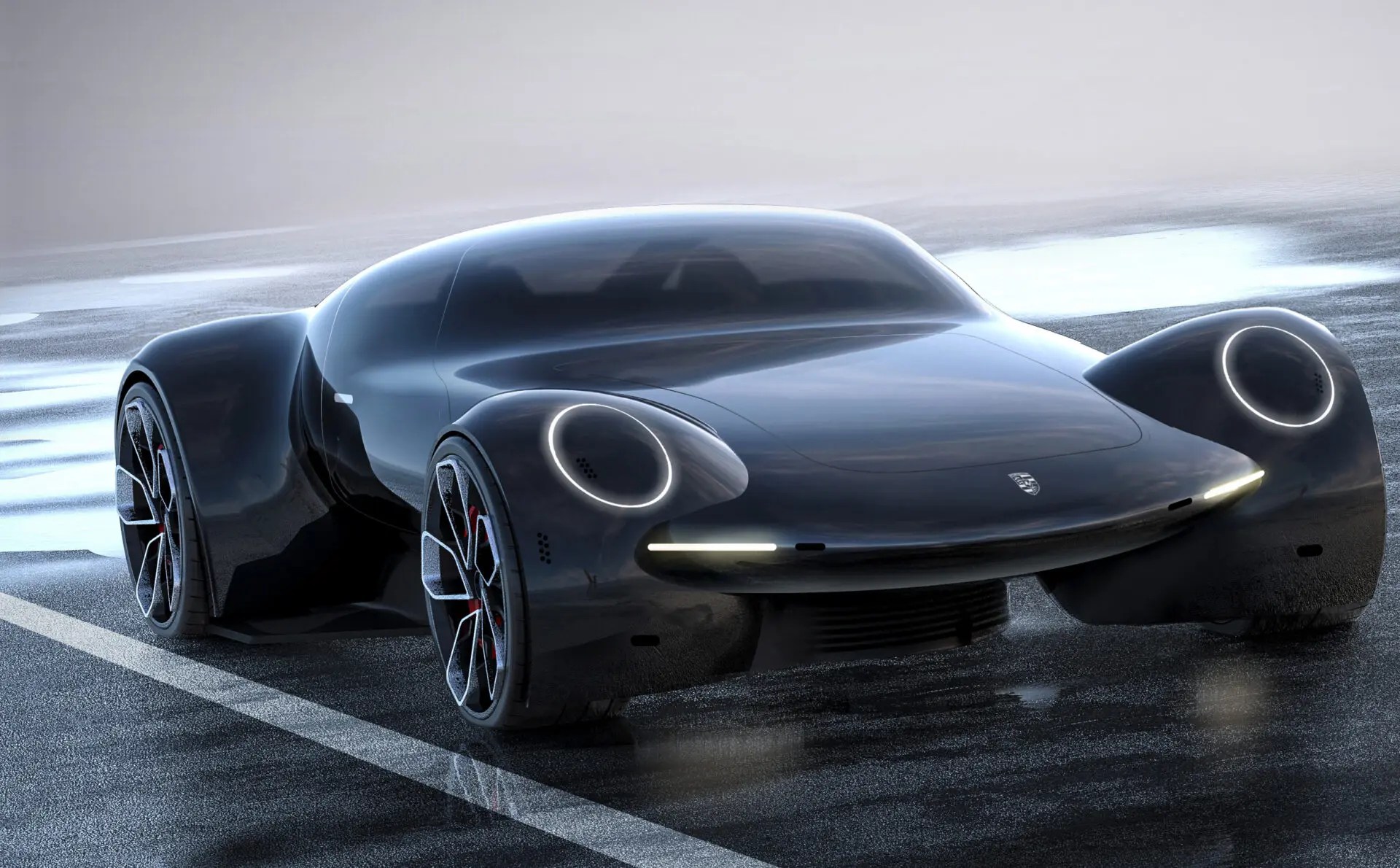 ポルシェ918後継はこうなる？デザイナーがフルエレクトリック「9e1」コンセプトを公開