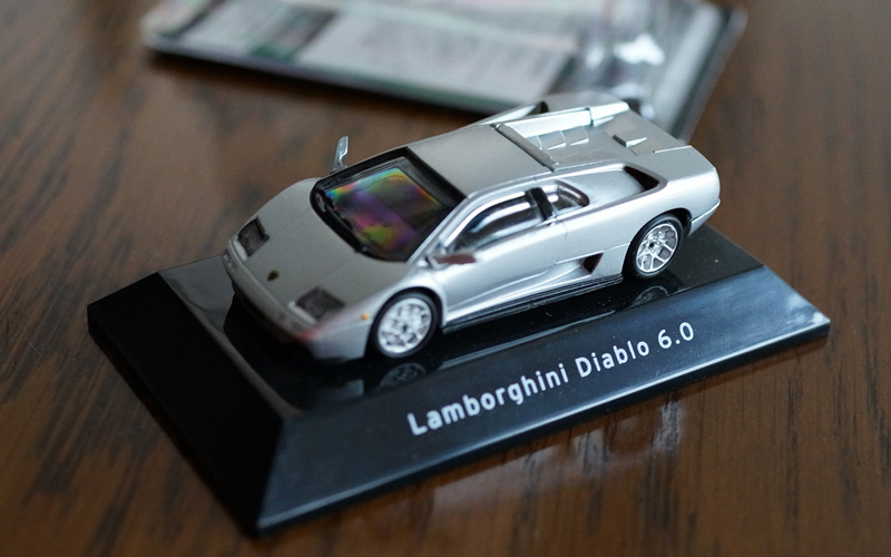 F-TOYS製、ランボルギーニ・ディアブロ6.0のミニカー（1/64）を買ってみた