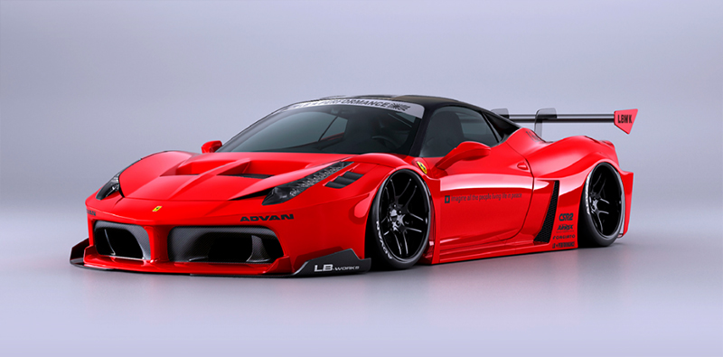 リバティーウォークが新シリーズ「LBシルエットワークスGT」発表！もうまんまレーシングカー
