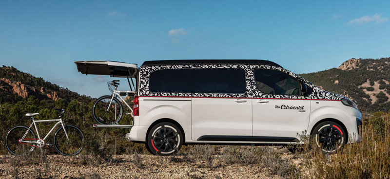 今年見た中でいちばんオシャレ！シトロエンが「スペースツアラー・シトロエニスト・コンセプト」と自転車（市販）を発表