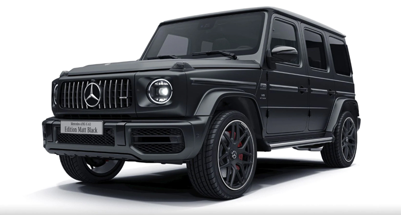 内外装すべて真っ黒！マットブラックに「ナイトパッケージ」装着のメルセデスAMG G63が国内限定発売