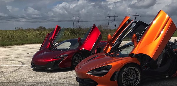 840馬力に改造したマクラーレン「650S」と純正720馬力の「720S」がドラッグレース→「720S」が圧勝【動画有】