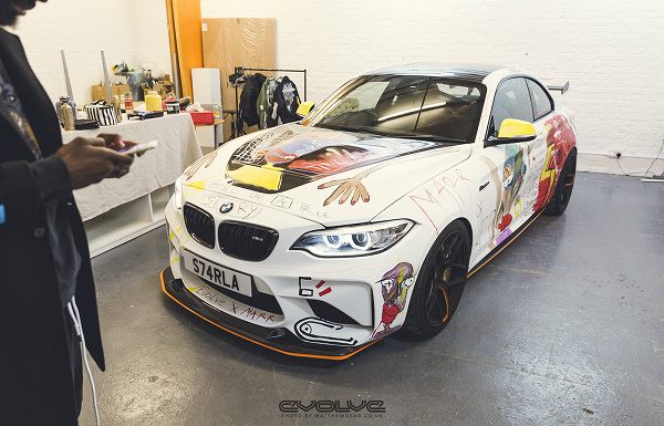 EvolveのカスタムモデルBMW「M2 GTS」をアートカーに。BMWが初めにデザインしたアートを復元