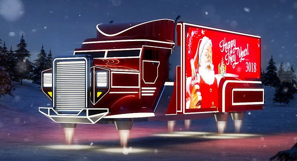 コカコーラとサンタクロースには密接な関係があった？1,000年後の「未来のコカコーラトラック」が公開に【動画有】