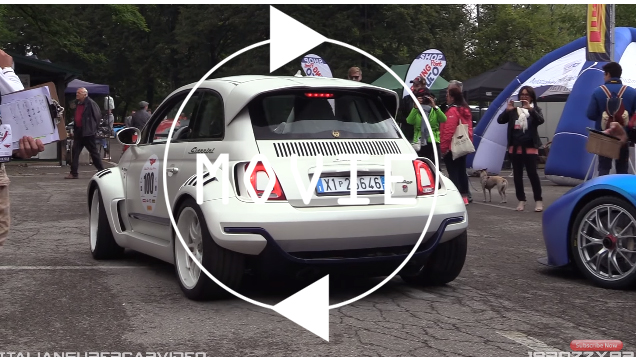 まさに怪物。アルファ4Cのエンジンを350馬力にチューンして搭載したフィアット500が販売に