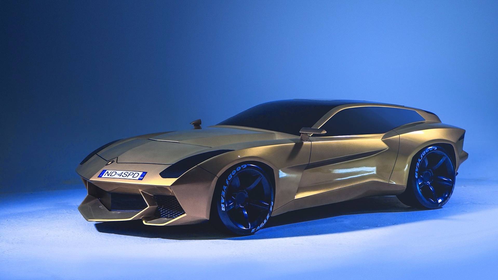 ランボルギーニはシューティングブレークの夢を見る？ワゴンボディのコンセプトカーが公開に