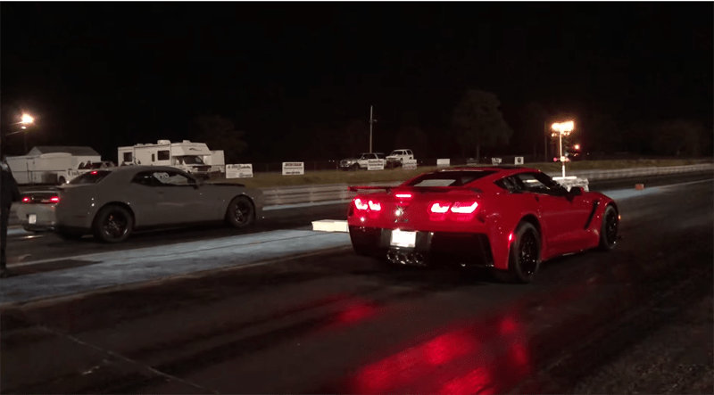 【動画】ダッジ・チャレンジャー・デーモンは公称値より速くない？コルベットZR1に全域で及ばず