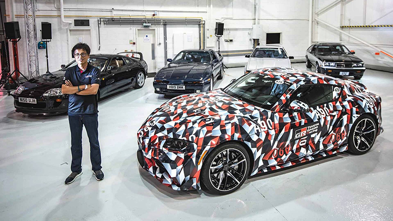 英国でスープラのファンミーティング開催。A90スープラ、開発担当の多田氏も登場し、全世代スープラも揃う