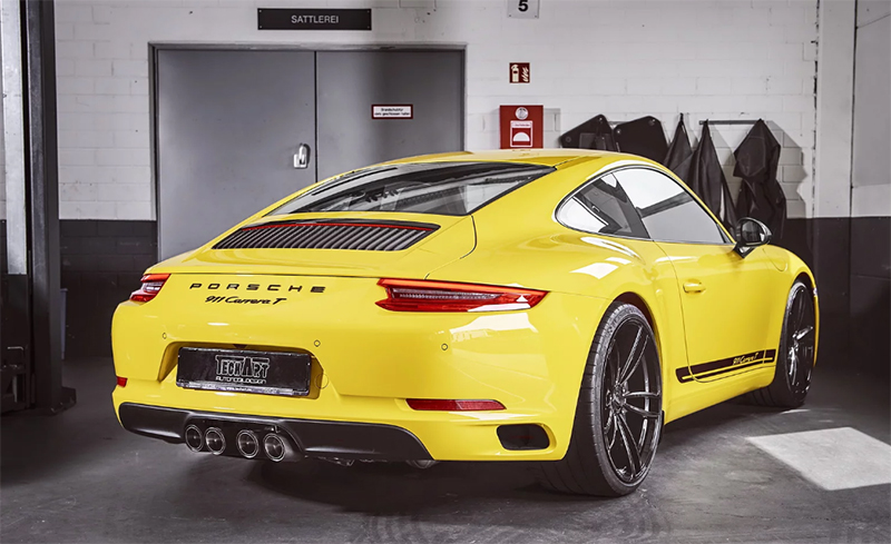 マフラーエンドはなんと4連！テックアートがポルシェ911「カレラT」のチューンを公開