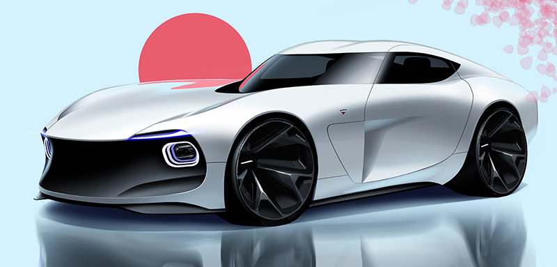 トヨタ2000GTが現代に復活するとこうなる？クールでクリーンなレンダリングが公開