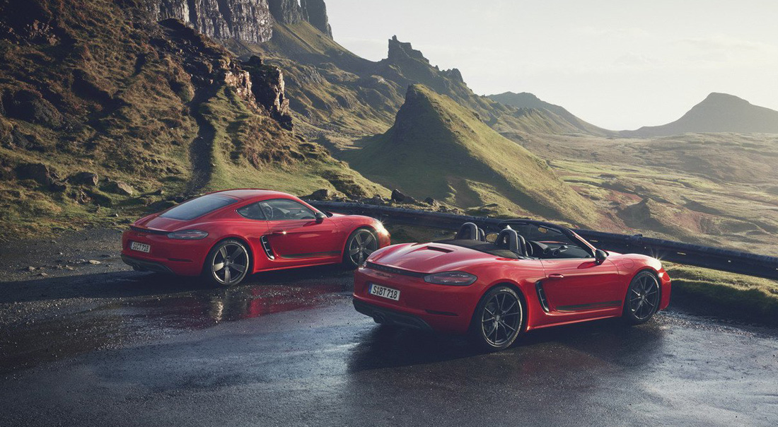 ポルシェが718ケイマンT、718ボクスターTを発表。軽量スパルタン、0-100km/h加速は4.5秒、パフォーマンスは911の領域へ