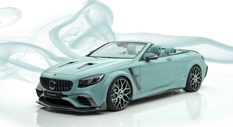 内外装が全部ミントとカーボン！マンソリーが完全に「二色」でまとめられた異色メルセデスAMG S63”アペルタス・エディション”を公開