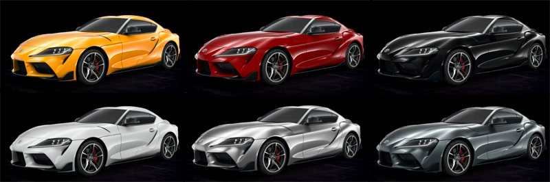 新型トヨタGRスープラのボディカラーが公開（全7色）！欧米では続々公式情報が公開されるも日本では「沈黙」の謎