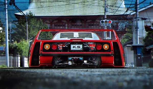 ル・マンレーシング仕様のフェラーリ「F40」を別角度からレンダリングされた画像が公開に