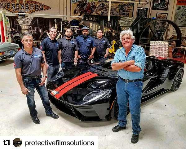 アメリカのジェイ・レノ氏に「フォードGT」が納車。早速プロテクションラッピング施工を行う