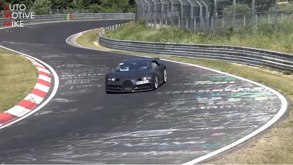 ニュルブルクリンクにて、ブガッティ「シロン」のプロトタイプをまたまた捕捉。1,800馬力超えは確実か【動画有】