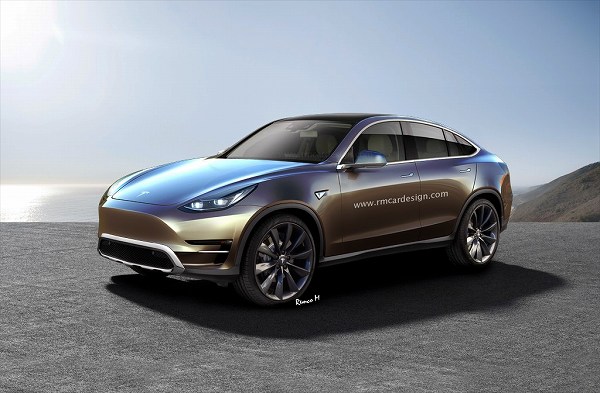 2019年に登場予定のテスラ「モデルY」は、「モデル3」のプラットフォームと共有する模様
