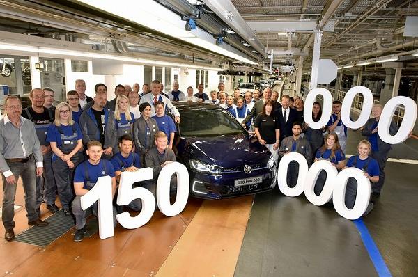 VWのトータル生産台数が遂に1億5,000万台に到達。その記念すべき個体は「e-ゴルフ」【動画有】
