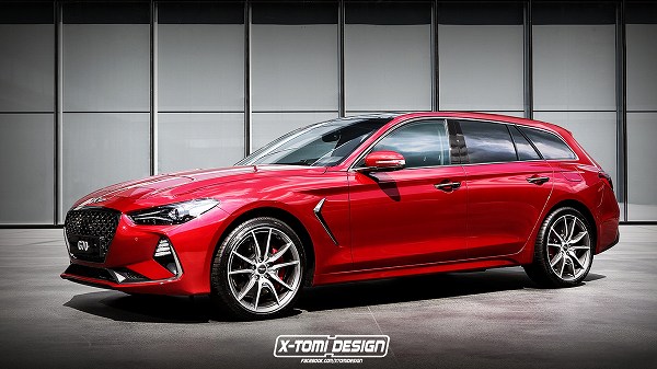 これってどうなの？ジェネシス「G70」をスポーツワゴン風にレンダリングしてみた