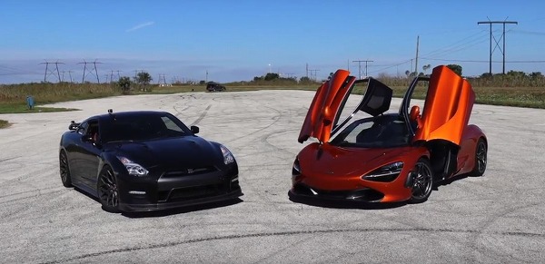 930馬力にチューンアップの日産「GT-R」が帝王・マクラーレン「720S」とドラッグレースリベンジ→アカン、勝てへん！【動画有】