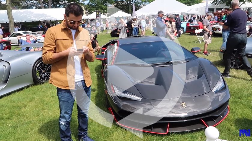 アメリカに納車されたランボルギーニ・チェンテナリオ。スーパーカーイベント参加の様子を動画にて