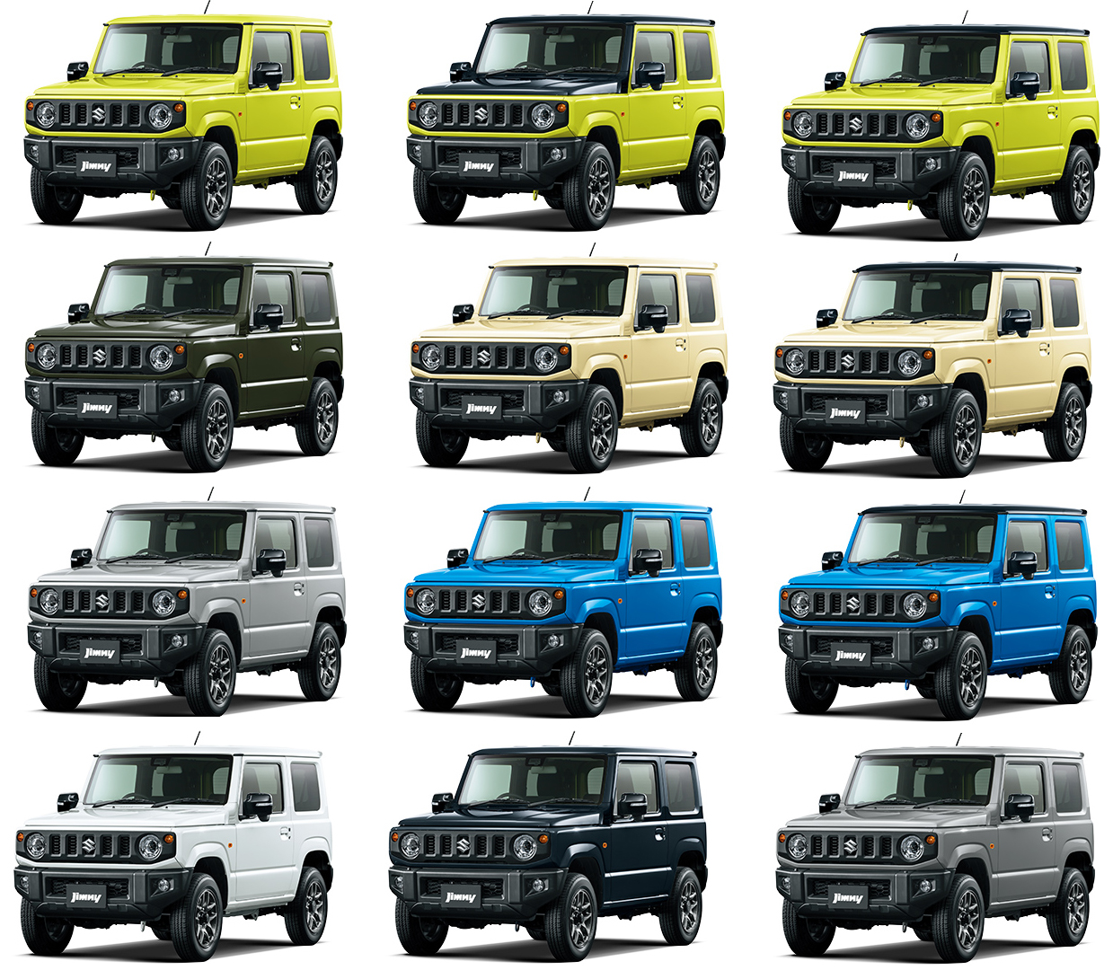 新型ジムニー/ジムニー・シエラのボディカラーやオプションはどんな感じ？アクセサリーはファッション系/ハード系多数