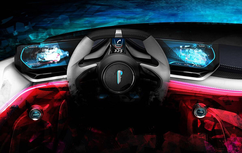 ピニンファリーナ”イタリアのスポーツカー史上、もっともパワフルな”PF01のインテリアがこれだ