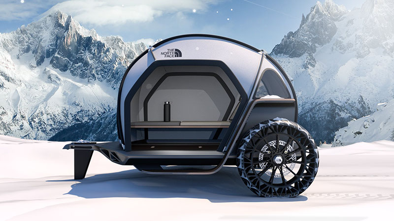 BMWとノースフェイスとのコラボ、キャンパーコンセプトが公開。世界で最も進んだ”布”を使った、「テントとクルマの融合」