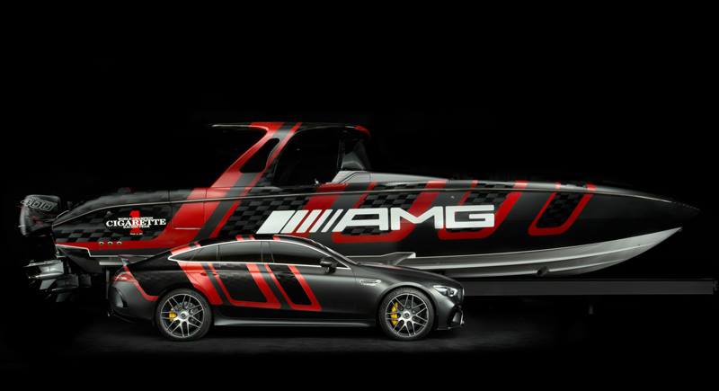 メルセデスAMGとレーシングボートがコラボ。1600馬力のカーボン製ボート「41’AMGカーボンエディション」を発表