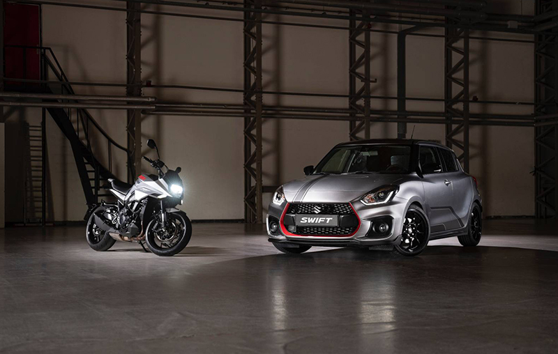 スズキ・スイフトスポーツに「まさかの」カタナとのコラボモデル登場！専用ホイールとタイヤ、車高調やスポーツマフラーを装備して30台のみ限定生産