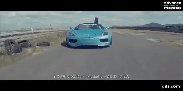 フェラーリ430/360 がドリフトしながら配達するお蕎麦屋さんが岡山に？！